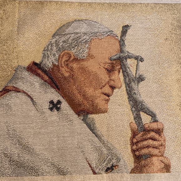 Vintage Religious Tapestry - Picture 3 of 5